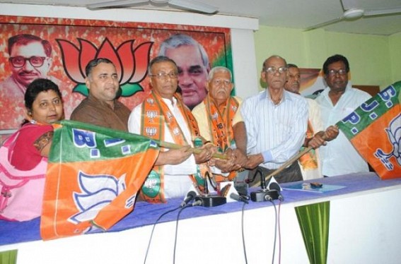 Ex-Minister Jahar Saha joins BJP in wake of poll in Tripura